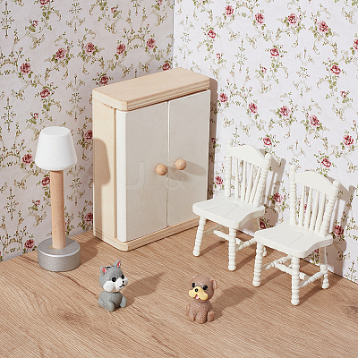 Mini Dollhouse Living Room Bedroom Wallpaper DIY-WH0504-841A-01-1