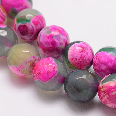 Natural Fire Crackle Agate Bead Strands G-K166-06F-6mm-12-1