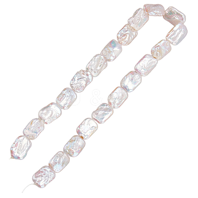 1 Strand Natural Baroque Pearl Keshi Pearl Beads Strands PEAR-SC0001-48-1