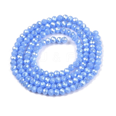 Electroplate Glass Beads Strands EGLA-A044-P1mm-A17-1