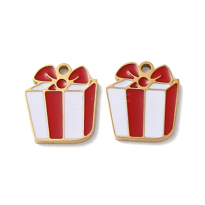 Ion Plating(IP) 304 Stainless Steel Charms STAS-C083-17G-02-1