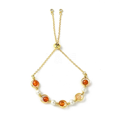 3Pcs 3 Style Brass Slider Cable Chain Bracelets BJEW-TA00413-1