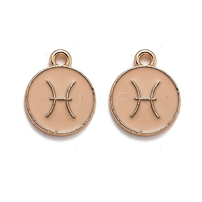 Alloy Enamel Pendants ENAM-S124-01B-10H-1