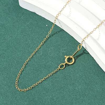 1/20 14K Gold Filled Cable Chain Necklaces for Women Men NJEW-Z068-01G-1