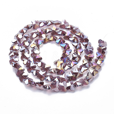 Electroplate Glass Beads LS-EGLA-Q091-14mm-B04-1