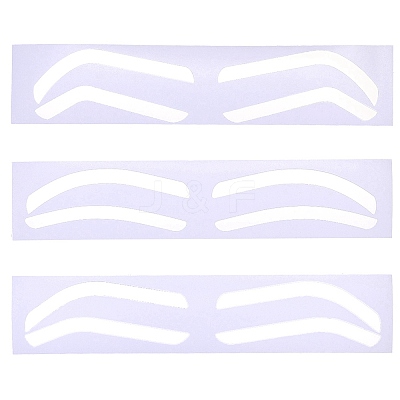 60Pcs 3 Styles Plastic Eyebrow Tattoo Practice Skin AJEW-CP0009-58B-1