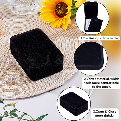 Velvet Jewelry Pendant Storage Boxes CON-BBC0001-28-1