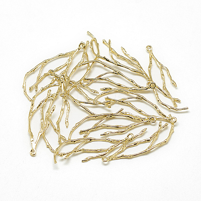Brass Pendants X-KK-T032-108G-1