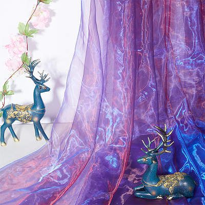 Polyester Organza Fabric DIY-WH0003-138B-1