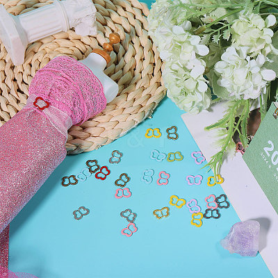 110Pcs 11 Colors Alloy Tri-Glide Adjuster Buckles FIND-GL0001-98-1