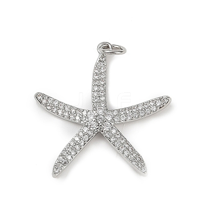Brass Micro Pave Cubic Zirconia Pendants KK-R230-02P-1