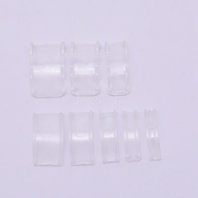 8Pcs 8 Sizes Resin Invisible Ring Size Adjuster LS-FIND-WH0063-24-1