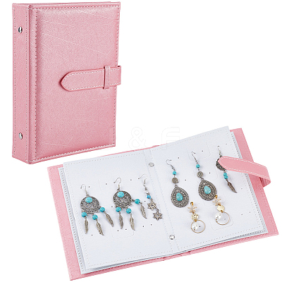 Portable PU Leather Earring Display Book EDIS-CL0001-02C-1