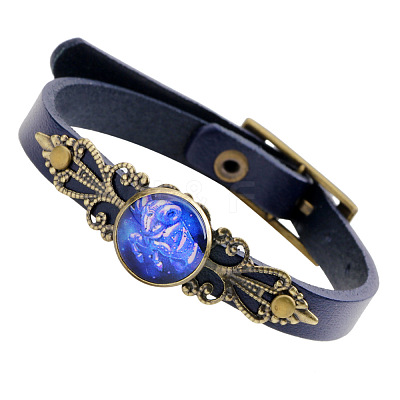 Leather Cord Bracelets BJEW-L616-06A-1