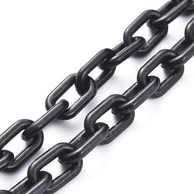 Personalized ABS Plastic Cable Chain Necklaces NJEW-JN02849-1
