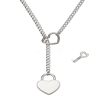 304 Stainless Steel Pendant Necklaces NJEW-LP0001-21-1