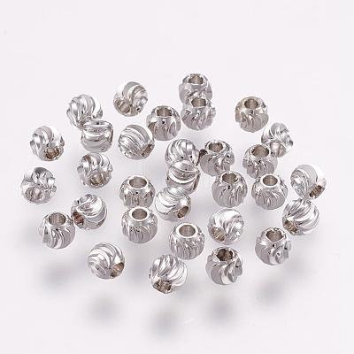 Brass Spacer Beads KK-G312-01P-4mm-P-1