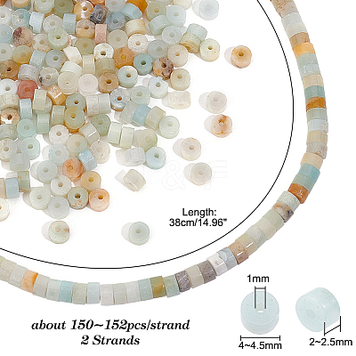 2 Strands Natural Flower Amazonite Beads Strands G-PH0002-29-1