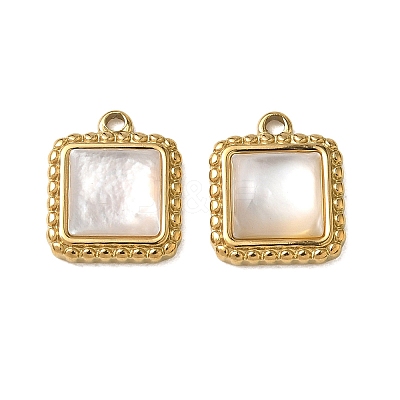 Natural Freshwater Shell Pendants STAS-G397-21G-01-1