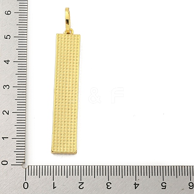 Real 18K Gold Plated Brass Micro Pave Cubic Zirconia Pendants KK-R159-07C-G-1
