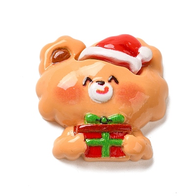 Christmas Series Cute Opaque Resin Decoden Cabochons RESI-B026-02D-1