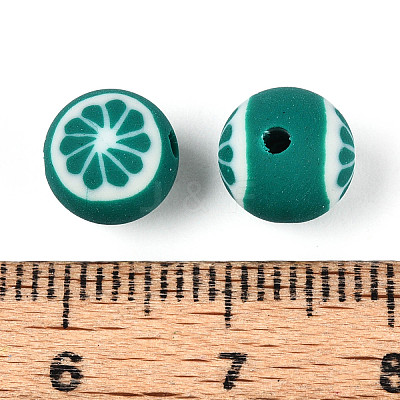 Fruits Theme Handmade Polymer Clay Beads CLAY-T022-04H-1