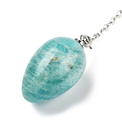 Natural Amazonite Dowsing Pendulums G-B139-04P-02-1