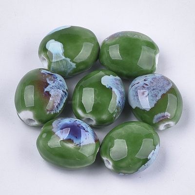 Handmade Porcelain Beads PORC-S498-26B-1
