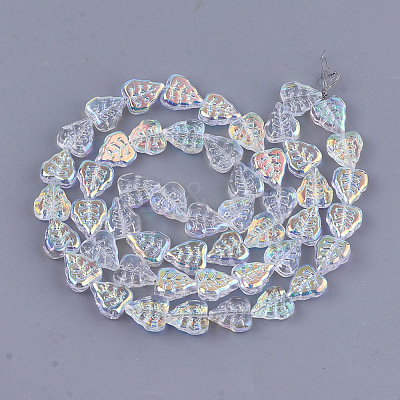 Electroplate Glass Beads Strands X-EGLA-T017-05A-1