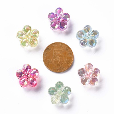 Transparent Acrylic Beads X-TACR-S154-34C-1
