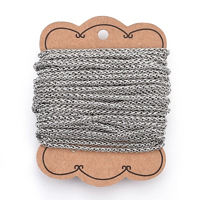 Tarnish Resistant 304 Stainless Steel Wheat Chains CHS-L017-21A-1