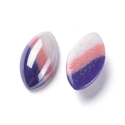 Opaque Glass Cabochons GGLA-S038-03F-3x12-1