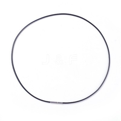 Waxed Polyester Cord Necklace Making MAK-I011-05-A-1