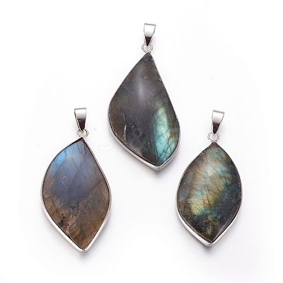 Natural Labradorite Pendants X-G-L524-01P-1
