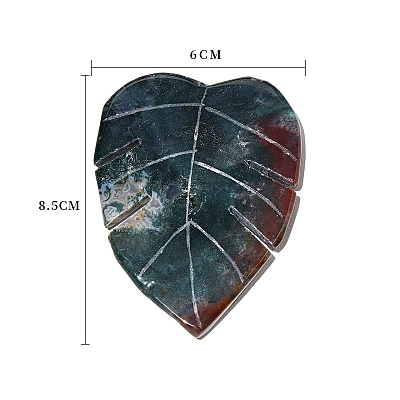 Natural Moss Agate Display Decorations G-PW0004-30-1