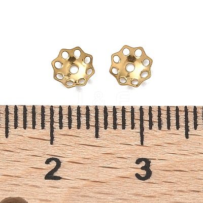 304 Stainless Steel Bead Caps STAS-Z178-16G-1
