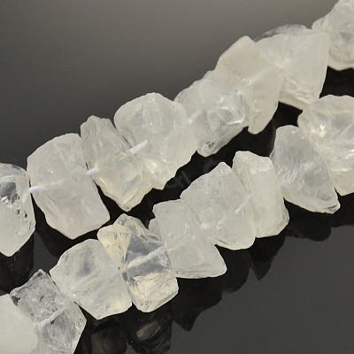 Natural Quartz Crystal Nuggets Beads Strands G-A139-B11-1