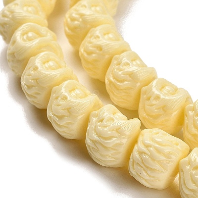 Synthetic Coral Carved Beads Strands CORA-H003-02-1