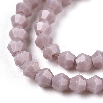 Opaque Solid Color Imitation Jade Glass Beads Strands EGLA-A039-P2mm-D13-1