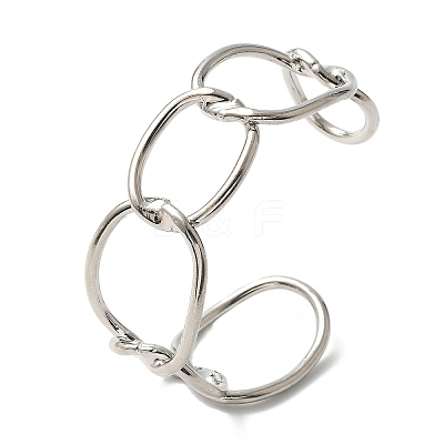 ElectrophoresisIron Cuff Bangles for Women BJEW-M057-06P-1