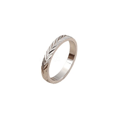 201 Stainless Steel Finger Rings for Women FS-WGE07E1-05-1