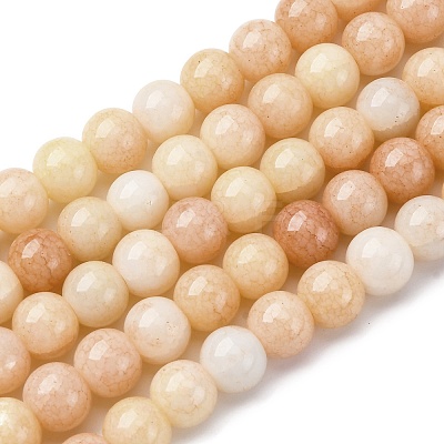 Ombre Effect Dyed Glass Beads Strands X-GLAA-T031-01O-07-1