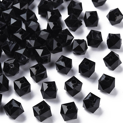 Opaque Acrylic Beads MACR-S373-112B-A01-1
