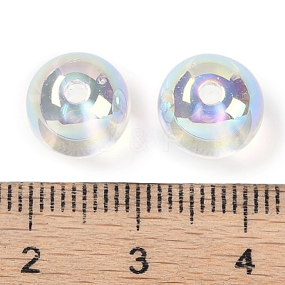 Plating Acrylic Beads OACR-S145-09-1