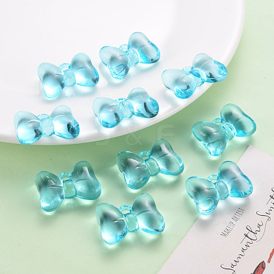 Transparent Acrylic Pendants TACR-T024-02BB-946-1