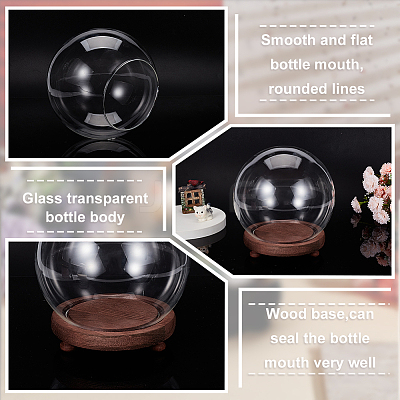 Glass Dome Cover AJEW-WH0401-76A-1
