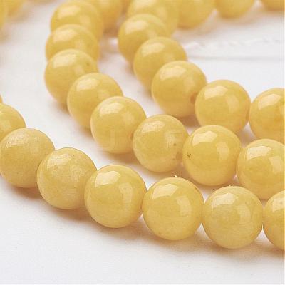 Natural Mashan Jade Round Beads Strands G-D263-6mm-XS07-1