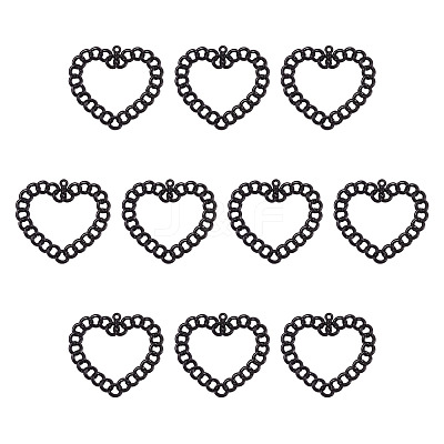 10Pcs Spray Painted Alloy Pendants FIND-TA0010-47C-1