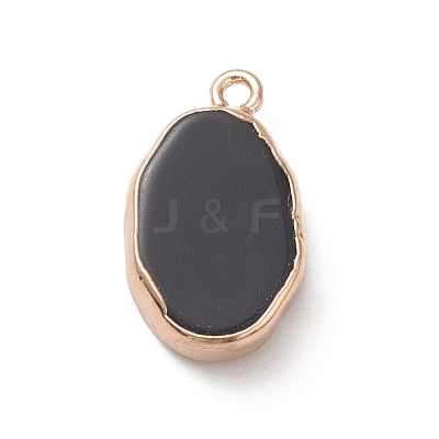 Natural Obsidian Pendants G-K333-01I-02-1