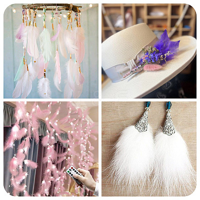 Feather Costume Accessories AJEW-TAC0003-21-1